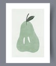 Abstract pear sweet fruit wall art print