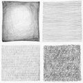 Abstract pencil scribbles background collection.