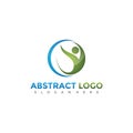 Abstract People Logo Design. Vector Illustrator Eps. 10 Royalty Free Stock Photo