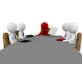 Abstract people in meeting Royalty Free Stock Photo