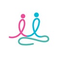 Abstract People symbol, togetherness and community concept design