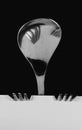 Abstract person made of spoon and forks