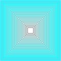 Abstract Perspective depth of a blue square, Futuristic design