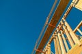 Abstract Perspective of a House Wood Construction Framing