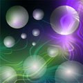 Abstract phantasy background Pearls in fractal world Royalty Free Stock Photo