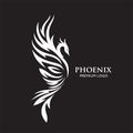 Abstract Phoenix bird logo vector illustration