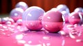 abstract photo background featuring an enchanting arrangement of pink balloons Royalty Free Stock Photo