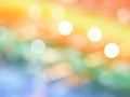 Abstract photo of backlight and glitter bokeh lights background. Royalty Free Stock Photo