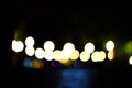 abstract photo of blurred background of lights out of focus at night Royalty Free Stock Photo
