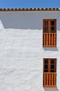 Abstract photo of a building with white walls Royalty Free Stock Photo