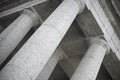 Abstract photo of doric temple columns