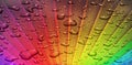 Rainbow sunburst through the storm Royalty Free Stock Photo