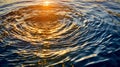 Midday Ripples on Lake Surface Royalty Free Stock Photo