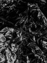 Abstract photograph of tin foil
