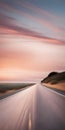 Abstract photography showcasing a drive road, emphasizing blur and soft focus, capturing movement and dynamism