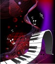 Abstract piano keyboard Royalty Free Stock Photo