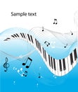 abstract piano keyboard