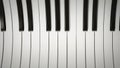 Abstract piano keys background. 3D illustration Royalty Free Stock Photo