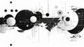 Abstract picture black color mixing with white tone create surreal scene. AIG53.