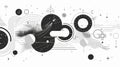 Abstract picture black color mixing with white tone create surreal scene. AIG53.
