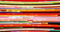Abstract picture of bright colored dynamic lights Royalty Free Stock Photo