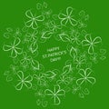 Abstract picture on green background for st. patricks day