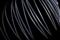 Abstract picture light trail on black background