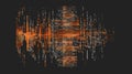 Abstract picture of mysterious pattern design of tiny text and symbol. AIG53. Royalty Free Stock Photo