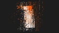 Abstract picture of mysterious pattern design of tiny text and symbol. AIG53.