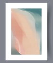 Abstract picture watercolor style wall art print