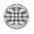 Abstract pimple covered sphere