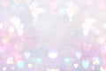 Abstract pink background with hearts Royalty Free Stock Photo