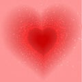 Abstract pink background of little hearts