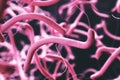 Pink bacteria backdrop