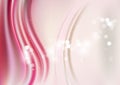 Abstract Pink and Beige Bokeh Wave Background Royalty Free Stock Photo