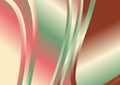 Abstract Pink Beige and Green Gradient Vertical Wave Background Design Royalty Free Stock Photo