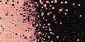 Abstract pink and black pixelated pattern