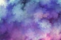 Abstract pink and blue beautiful fractal background in the form of clouds and feathers and is suitable for use in projects of Royalty Free Stock Photo