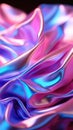 Abstract Pink and Blue Glossy Satin Waves Background Royalty Free Stock Photo