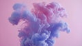 Abstract Pink and Blue Ink Cloud Swirl Royalty Free Stock Photo