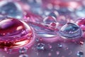 Abstract Pink and Blue Liquid Bubbles Background Royalty Free Stock Photo