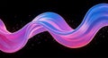 Abstract pink blue liquid wave flowing design Royalty Free Stock Photo