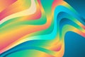 Abstract Pink Blue And Orange Gradient Wave Background Vector Beautiful elegant Illustration Royalty Free Stock Photo