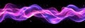 Abstract Pink, Blue, and Purple Light Wave With Glowing Particles on a Black Background Royalty Free Stock Photo