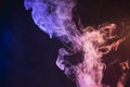 Abstract pink and blue smoke