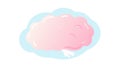 Abstract pink brain cloud, thought and creativity, vector design Generative AI Royalty Free Stock Photo