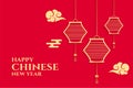 Abstract pink chinese background for new years celebration Royalty Free Stock Photo