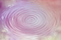 Abstract pink circle water drop ripple with wave, texture background