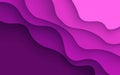 abstract pink color dynamic wavy papercut overlap layers background. Royalty Free Stock Photo