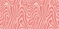 Abstract pink curve shape seamless pattern. Monochrome zebra skin wallpaper. Dynamic wave surface ornament. Creative lines tile Royalty Free Stock Photo